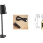Stona LED lampa DORIS Crna