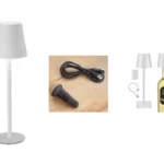 Stona LED lampa DORIS Bela