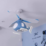 Dečija LED plafonjera HELICOPTER BLUE